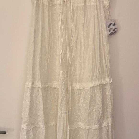 Miss Selfridge festival cotton broderie tie front tunic top - Picture 5 of 7